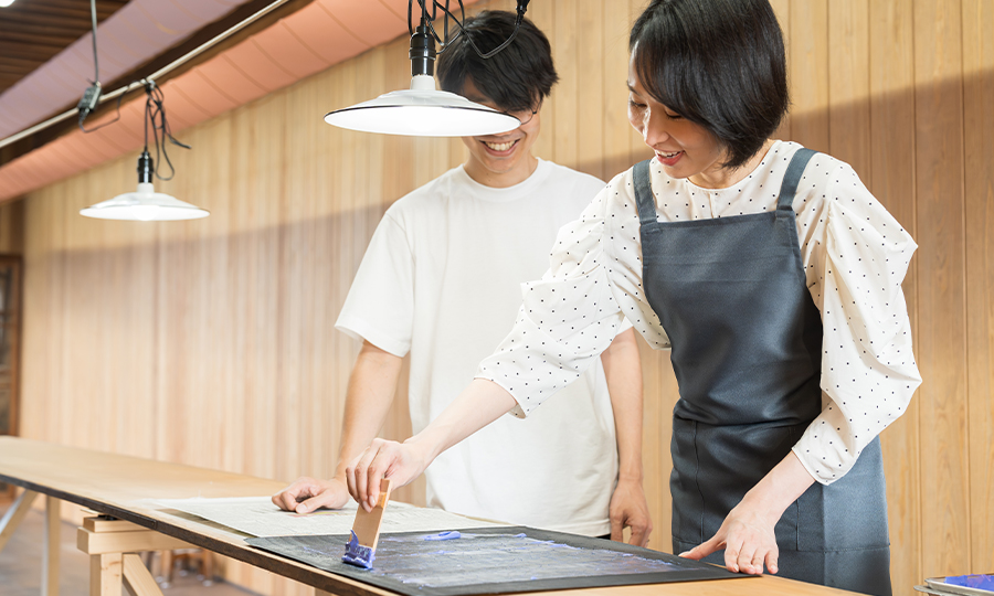 参加者による型置き